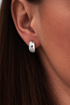 Stříbrné náušnice kroužky se zirkony